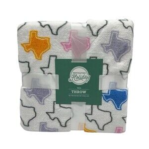 Destination Holiday TEXAS Toss Throw Blanket 50” X 60”